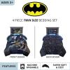 Transformers Optimus Prime Super Soft Comforter and Sheet Set with Sham, 4 Piece Twin Size, (Official Licensed Product) by Franco Collectibles(Batman)