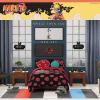 Transformers Optimus Prime Super Soft Comforter and Sheet Set with Sham, 4 Piece Twin Size, (Official Licensed Product) by Franco Collectibles(Black – Naruto)