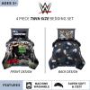 Transformers Optimus Prime Super Soft Comforter and Sheet Set with Sham, 4 Piece Twin Size, (Official Licensed Product) by Franco Collectibles(Black/Multicolor)