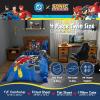 Transformers Optimus Prime Super Soft Comforter and Sheet Set with Sham, 4 Piece Twin Size, (Official Licensed Product) by Franco Collectibles(DC X Sonic the Hedgehog)