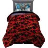 Transformers Optimus Prime Super Soft Comforter and Sheet Set with Sham, 4 Piece Twin Size, (Official Licensed Product) by Franco Collectibles(Jurassic World)