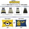 Transformers Optimus Prime Super Soft Comforter and Sheet Set with Sham, 4 Piece Twin Size, (Official Licensed Product) by Franco Collectibles(Minions the Rise of Gru)