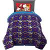 Transformers Optimus Prime Super Soft Comforter and Sheet Set with Sham, 4 Piece Twin Size, (Official Licensed Product) by Franco Collectibles(Multicolour)
