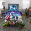 Transformers Optimus Prime Super Soft Comforter and Sheet Set with Sham, 4 Piece Twin Size, (Official Licensed Product) by Franco Collectibles(Multicolour)