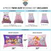 Transformers Optimus Prime Super Soft Comforter and Sheet Set with Sham, 4 Piece Twin Size, (Official Licensed Product) by Franco Collectibles(Paw Patrol Girl Skye)