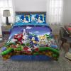 Transformers Optimus Prime Super Soft Comforter and Sheet Set with Sham, 4 Piece Twin Size, (Official Licensed Product) by Franco Collectibles(Sonic)