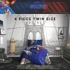 Transformers Optimus Prime Super Soft Comforter and Sheet Set with Sham, 4 Piece Twin Size, (Official Licensed Product) by Franco Collectibles(Sonic the Hedgehog 3)