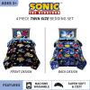 Transformers Optimus Prime Super Soft Comforter and Sheet Set with Sham, 4 Piece Twin Size, (Official Licensed Product) by Franco Collectibles(Sonic the Hedgehog)