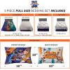 Transformers Optimus Prime Super Soft Comforter and Sheet Set with Sham, 4 Piece Twin Size, (Official Licensed Product) by Franco Collectibles(Space Jam 2 a New Legacy)