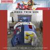Transformers Optimus Prime Super Soft Comforter and Sheet Set with Sham, 4 Piece Twin Size, (Official Licensed Product) by Franco Collectibles(Transformers – Universe Battle)