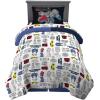 Transformers Optimus Prime Super Soft Comforter and Sheet Set with Sham, 4 Piece Twin Size, (Official Licensed Product) by Franco Collectibles(Transformers – Universe Battle)
