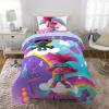 Transformers Optimus Prime Super Soft Comforter and Sheet Set with Sham, 4 Piece Twin Size, (Official Licensed Product) by Franco Collectibles(Trolls World Tour)