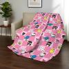 Northwest Transformers Logo Quilted Blanket, Comfy Throw, Adults Boys Girls, Soft Lightweight Bedding for Bed, or Couch, 60 x 80 inches(Hello Kitty & Friends)