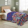 Northwest Transformers Logo Quilted Blanket, Comfy Throw, Adults Boys Girls, Soft Lightweight Bedding for Bed, or Couch, 60 x 80 inches(Wonder Pop)