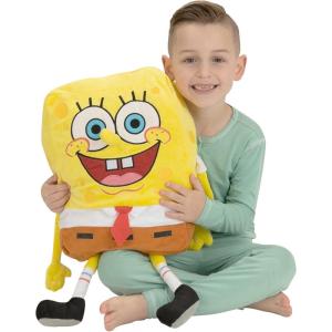 Franco Kids Transformer Optimus Bedding Super Soft Cozy Cuddle Pillow, (Officially Licensed Product)(Spongebob)