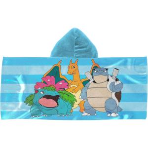 Northwest Transformers Autobots Roll Out Youth Hooded Bath, Pool or Beach Towel, Swim Poncho, Absorbent Quick-Dry Beach Cover-Up, for Boys & Girls, 22 x 51 inches(Pokemon Group Shot)