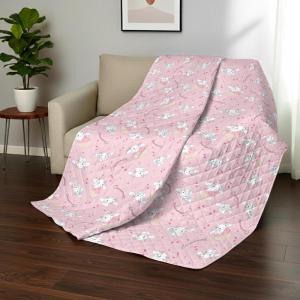 Northwest Transformers Logo Quilted Blanket, Comfy Throw, Adults Boys Girls, Soft Lightweight Bedding for Bed, or Couch, 60 x 80 inches(Cherry Cupcake)
