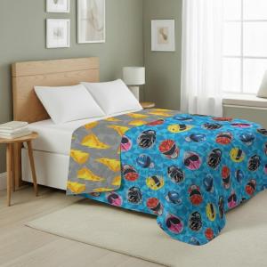 Northwest Transformers Logo Quilted Blanket, Comfy Throw, Adults Boys Girls, Soft Lightweight Bedding for Bed, or Couch, 60 x 80 inches(Geo Power)