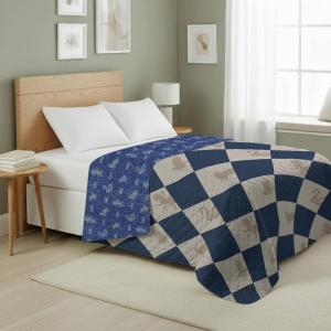 Northwest Transformers Logo Quilted Blanket, Comfy Throw, Adults Boys Girls, Soft Lightweight Bedding for Bed, or Couch, 60 x 80 inches(Harry Potter Herald Call)