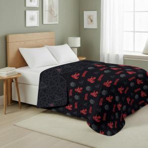 Northwest Transformers Logo Quilted Blanket, Comfy Throw, Adults Boys Girls, Soft Lightweight Bedding for Bed, or Couch, 60 x 80 inches(Nat D20)
