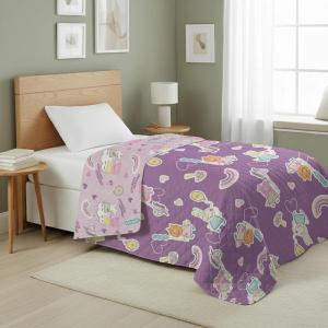 Northwest Transformers Logo Quilted Blanket, Comfy Throw, Adults Boys Girls, Soft Lightweight Bedding for Bed, or Couch, 60 x 80 inches(Peppa Fairgrounds)