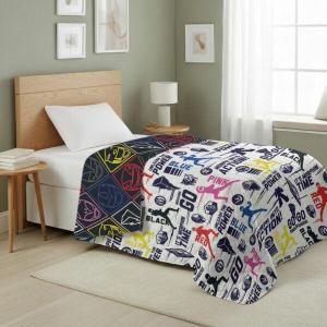Northwest Transformers Logo Quilted Blanket, Comfy Throw, Adults Boys Girls, Soft Lightweight Bedding for Bed, or Couch, 60 x 80 inches(Power Ranger Core)