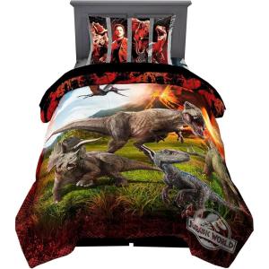 Transformers Optimus Prime Super Soft Comforter and Sheet Set with Sham, 4 Piece Twin Size, (Official Licensed Product) by Franco Collectibles(Jurassic World)