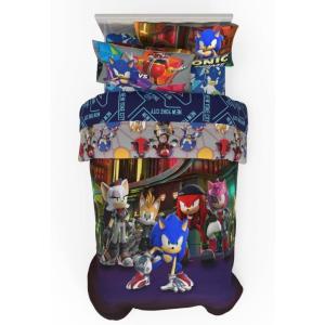 Transformers Optimus Prime Super Soft Comforter and Sheet Set with Sham, 4 Piece Twin Size, (Official Licensed Product) by Franco Collectibles(Sonic Prime)