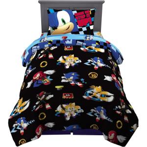 Transformers Optimus Prime Super Soft Comforter and Sheet Set with Sham, 4 Piece Twin Size, (Official Licensed Product) by Franco Collectibles(Sonic the Hedgehog)