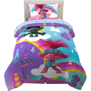 Transformers Optimus Prime Super Soft Comforter and Sheet Set with Sham, 4 Piece Twin Size, (Official Licensed Product) by Franco Collectibles(Trolls World Tour)