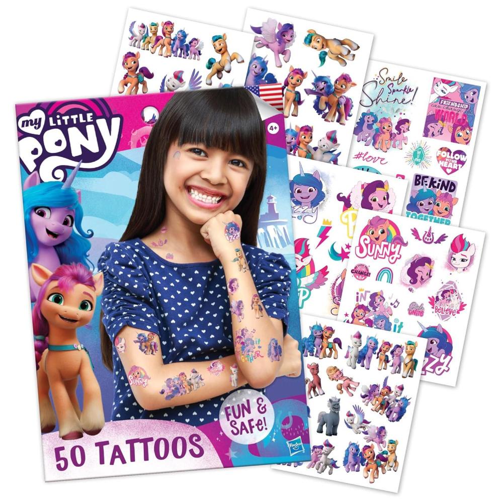 image:imageTransformers Temporary Tattoos for Kids 50 pack Made in the USA w Certified Safe Ink Birthday Party Supplies and Party Favors Kit Bulk Temporary Tattoos Stickers Set for Girls and BoysMy Little Pony