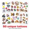 Transformers Temporary Tattoos for Kids (50 pack). Made in the USA w Certified Safe Ink. Birthday Party Supplies and Party Favors Kit. Bulk Temporary Tattoos Stickers Set for Girls and Boys.(Paw Patrol)