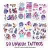 Transformers Temporary Tattoos for Kids (50 pack). Made in the USA w Certified Safe Ink. Birthday Party Supplies and Party Favors Kit. Bulk Temporary Tattoos Stickers Set for Girls and Boys.(My Little Pony)