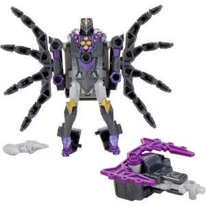 Transformers CYBERWORLD Airachnid Armored Cyber Changers 4-Inch Action Figure, Quick Change to Spider Mode, Robot Toys for Boys and Girls 6 and Up