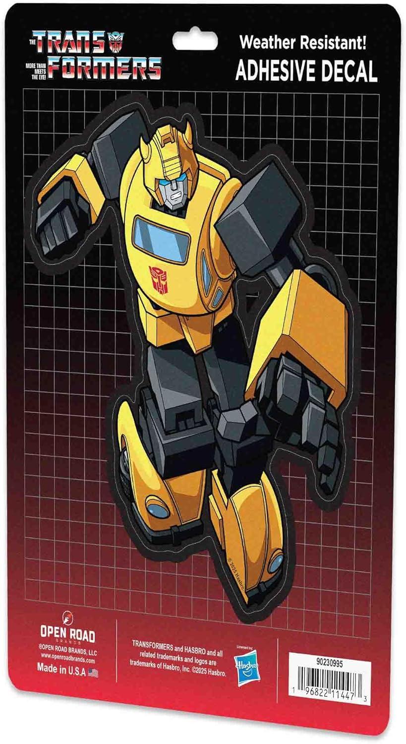 image:imageHasbro Transformers Autobots Adhesive Vinyl Decal Classic Autobots Sticker for Water Bottle or LaptopYellow