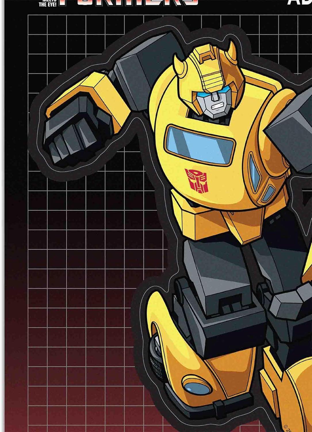 image:imageHasbro Transformers Autobots Adhesive Vinyl Decal Classic Autobots Sticker for Water Bottle or LaptopYellow
