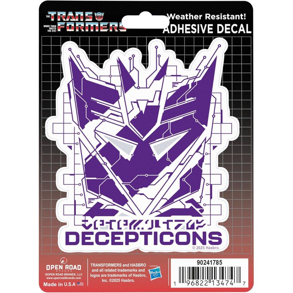 image:imageHasbro Transformers Autobots Adhesive Vinyl Decal Classic Autobots Sticker for Water Bottle or LaptopPurpleWhite