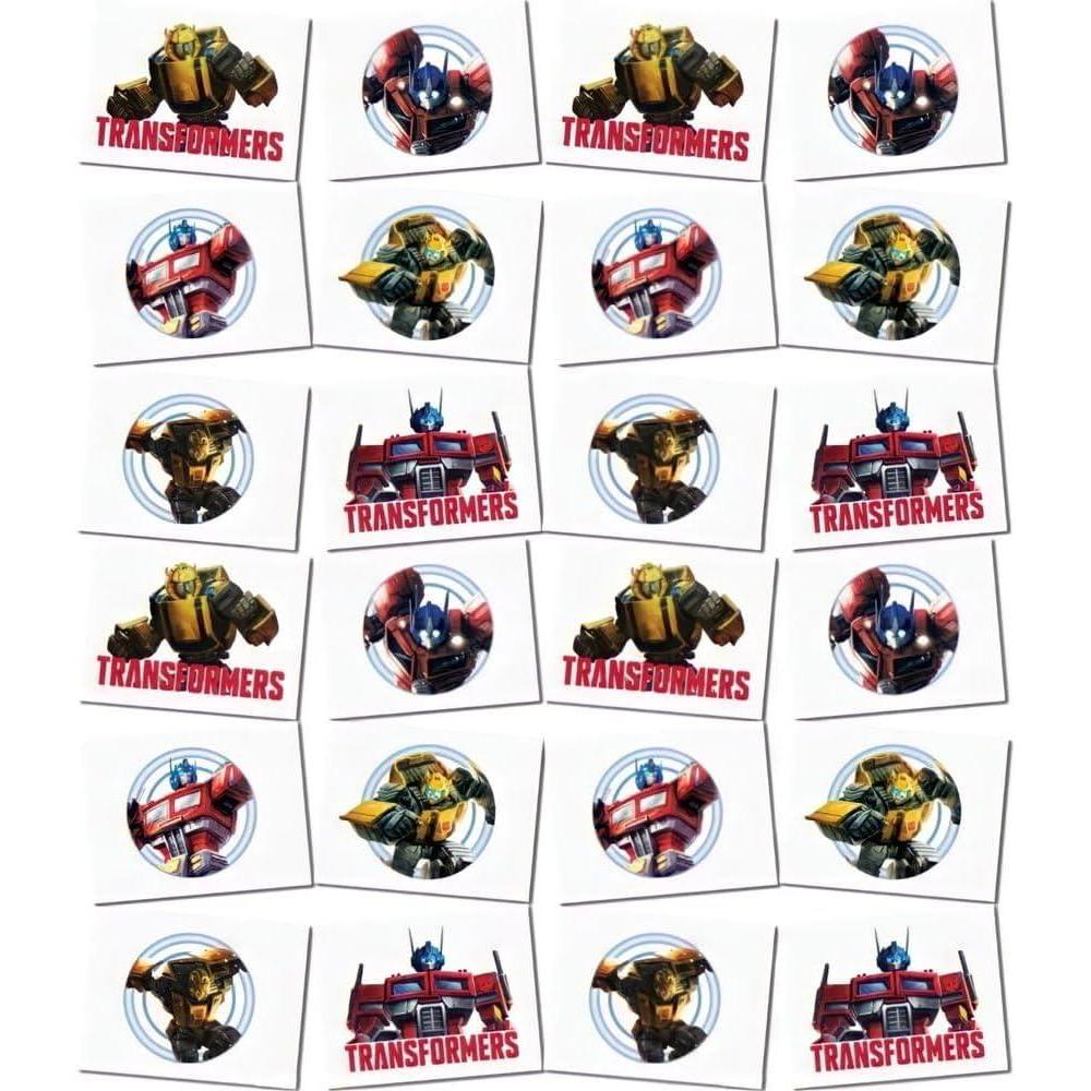 image:imageUnique Transformers Temporary Tattoos Assorted Designs 24 Pcs