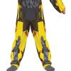 Disguise Bumblebee Toddler Costume, Official Transformers Rise of the Beasts Muscle Padded Costume and Mask, Size (2T)(Medium (3T-4T))