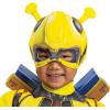 Disguise Bumblebee Toddler Costume, Official Transformers Rise of the Beasts Muscle Padded Costume and Mask, Size (2T)(Medium (3T-4T))