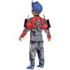 Optimus Prime Toddler Costume, Official Transformers Rise of the Beasts Muscle Padded Costume and Mask