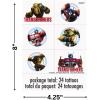 Unique Transformers Temporary Tattoos – Assorted Designs, 24 Pcs