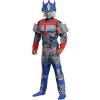 Disguise Optimus Prime Muscle Costume, Official Transformers Rise of the Beasts Costume and Mask, Medium (7-8)(Small (4-6))