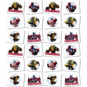 Unique Transformers Temporary Tattoos – Assorted Designs, 24 Pcs