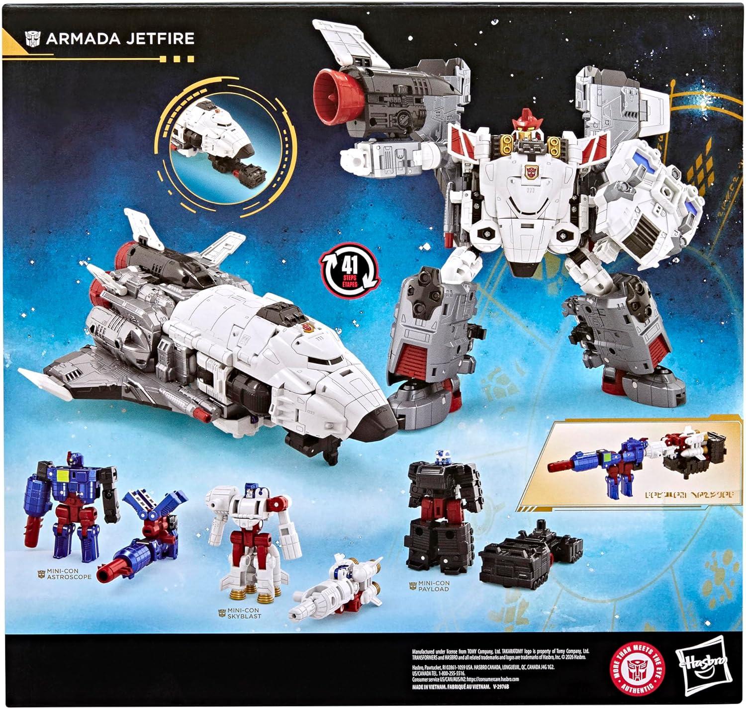 image:imageTransformers Age of the Primes Armada Jetfire Commander Class 8Inch Converting Action Figure with 3 MiniCon Figures Robot Toys for 8