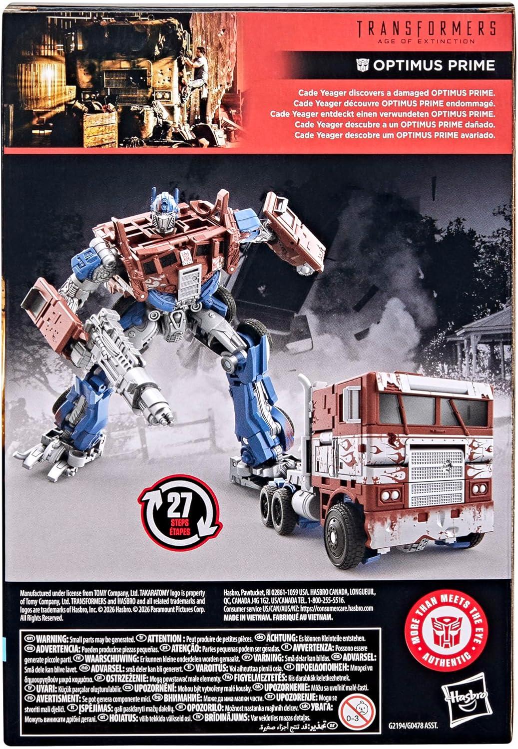 image:imageTransformers Studio Series Optimus Prime Age of Extinction Voyager Class 675Inch Converting Action Figure Robot Toys for 8