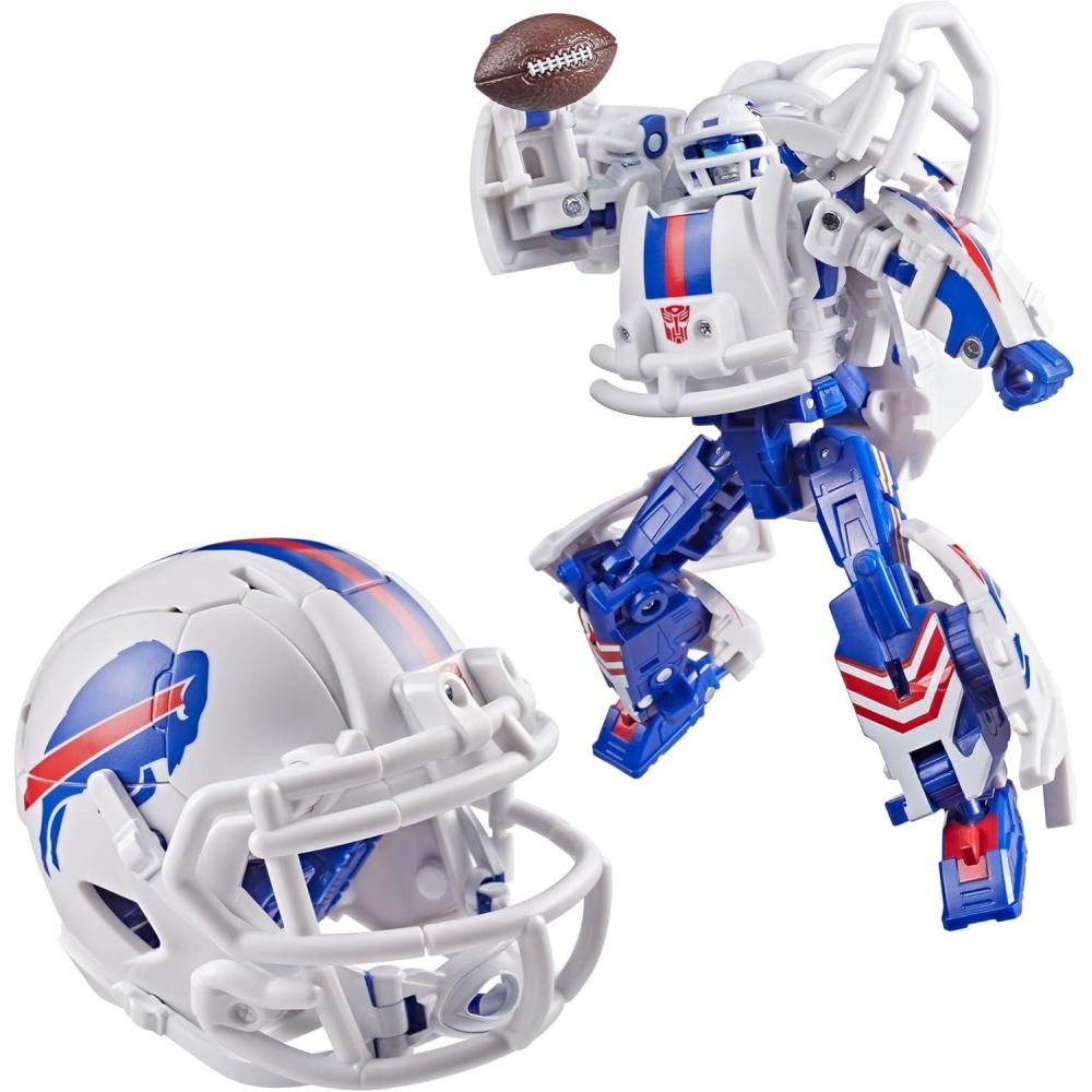 image:imageTransformers NFL Buffalo Bills BlizzHerd 55Inch Robot Action Figure Changes to Helmet Collectible Football Toys 8