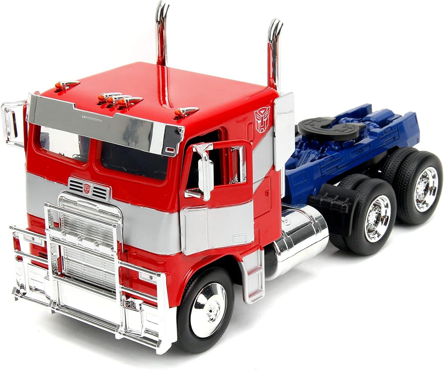 image:imageJada Transformers Rise of The Beast 124 Optimus Prime wRobot On Chassis DieCast Car Toys for Kids and Adults