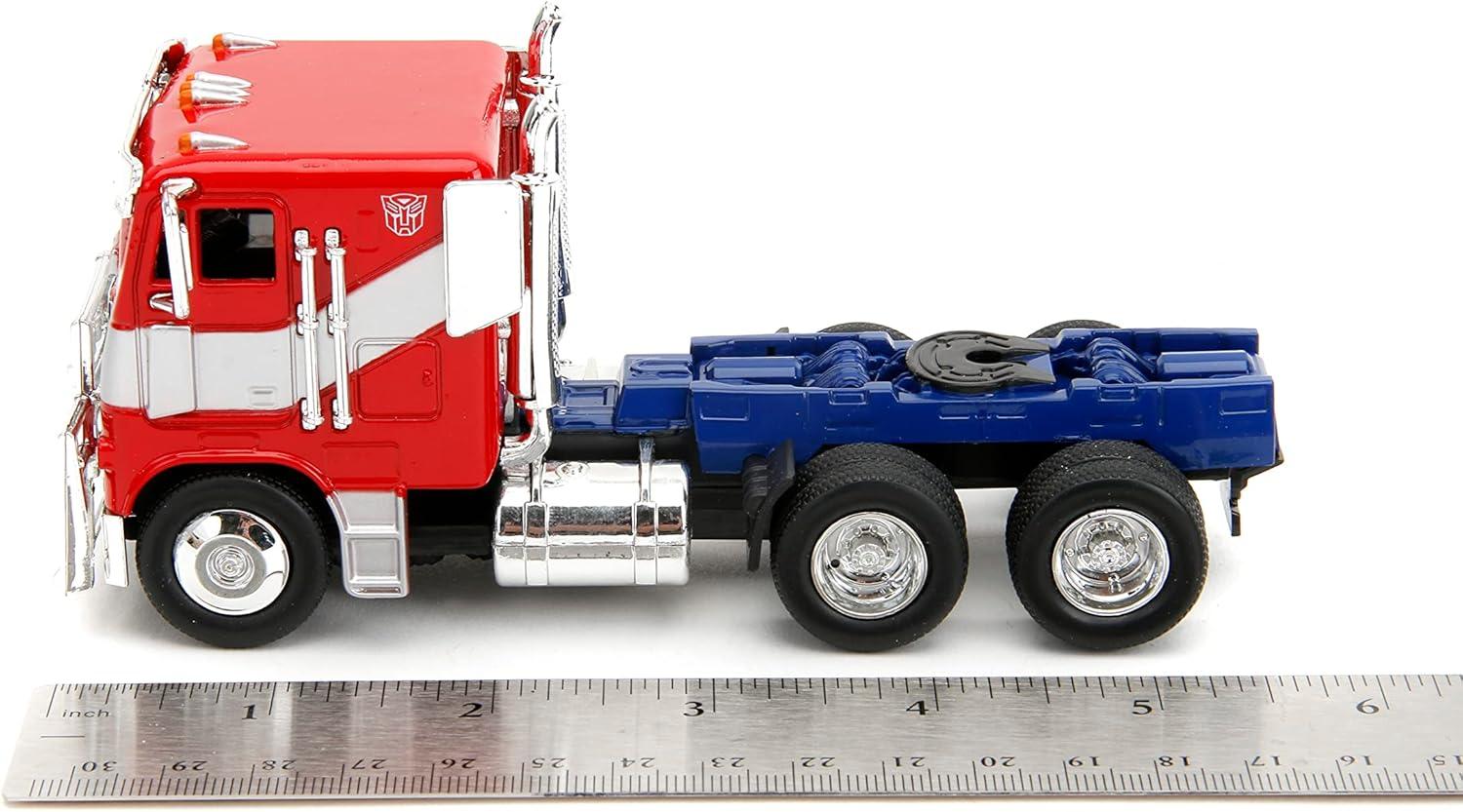 image:imageJada Transformers Rise of The Beast 132 Optimus Prime wRobot On Chassis DieCast Car Toys for Kids and Adults