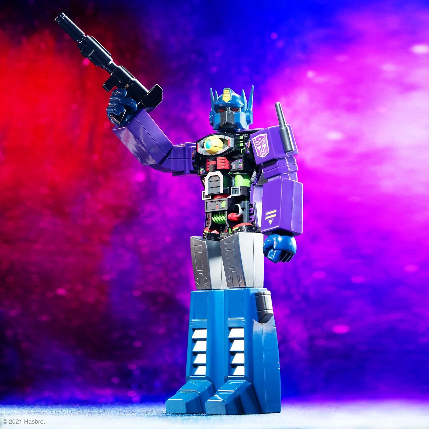 image:imageSuper7 Transformers Optimus Prime Shattered Glass Purple 11 in Super Cyborg Action Figure